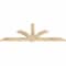 Ekena Millwork Redmond Rough Sawn Timber Gable Bracket, Douglas Fir, 72"W x 27"H x 2"D x 4"F, 9/12 Pitch GBW072X27X0204RED00RDF - alternate 5